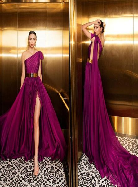 julie vino aline prom dresses 2020 one shoulder sweep train metal belt evening gowns high split long formal prom dress5690831, Black
julie vino aline prom dresses 2020 one shoulder sweep train metal belt evening gowns high split long formal prom dress5690831, Black