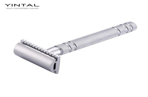 yintal 1 razor matte silver classic safety razor for shaving men quality brass copper handle double edge manual razors9942242
yintal 1 razor matte silver classic safety razor for shaving men quality brass copper handle double edge manual razors9942242