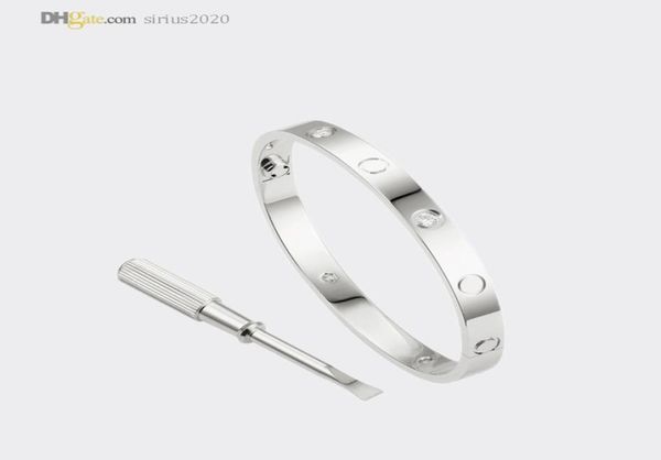 love screw bracelet mens bangle designer bracelets for women silver bracelet 4 diamonds luxury jewelry titanium steel goldplated 7837261, Black
love screw bracelet mens bangle designer bracelets for women silver bracelet 4 diamonds luxury jewelry titanium steel goldplated 7837261, Black