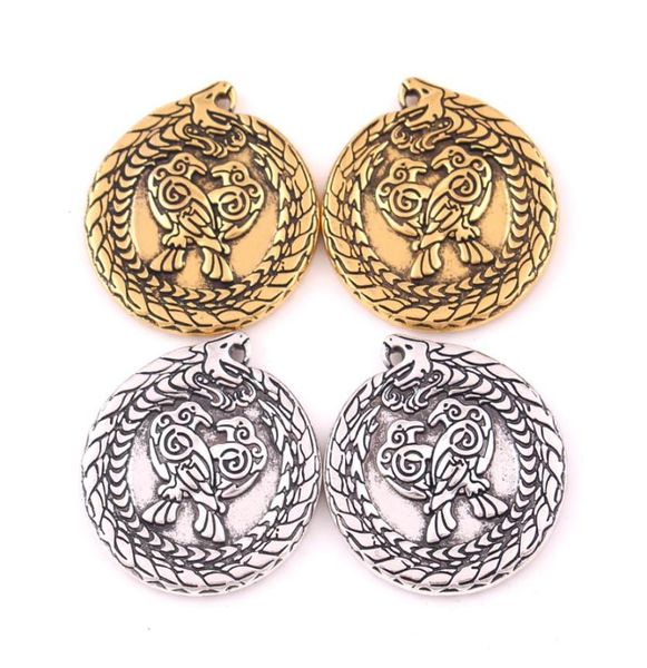 vintage dragon with raven pendant viking nordic totem animal amulet necklace braceclet diy accessories9232929, Silver
vintage dragon with raven pendant viking nordic totem animal amulet necklace braceclet diy accessories9232929, Silver