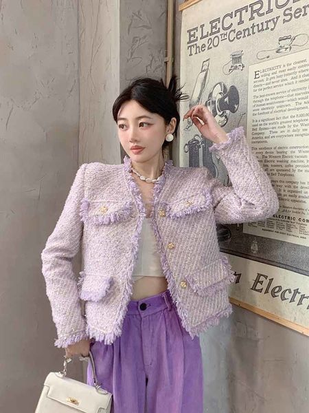 womens jackets vintage tweed wool tassel short jacket coat autumn women casual single breasted slim office lady outwear 230822, Black;brown
womens jackets vintage tweed wool tassel short jacket coat autumn women casual single breasted slim office lady outwear 230822, Black;brown