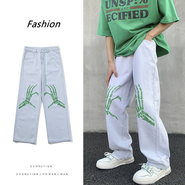 men s jeans 2023 hip hop neutral wide leg denim trousers loose straight cargo street jean asthetic casual baggy man pant 230823, Blue
men s jeans 2023 hip hop neutral wide leg denim trousers loose straight cargo street jean asthetic casual baggy man pant 230823, Blue