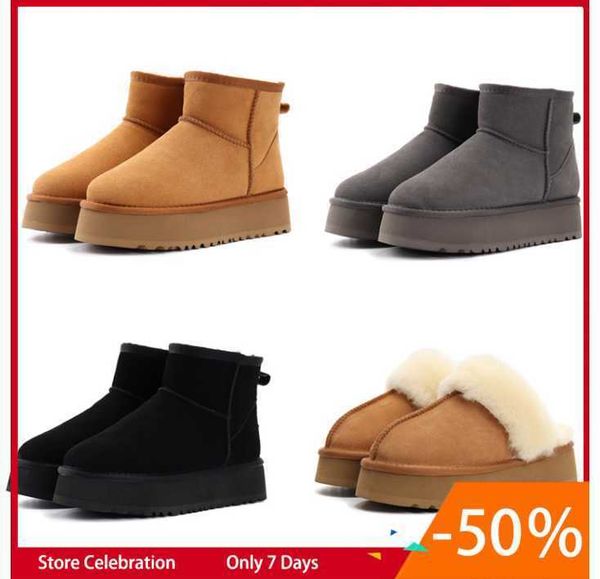snow boots designer women platform mini boot real leather thick bottom fur booties australia cowboy winter warm shoes eu43 sugg, Black
snow boots designer women platform mini boot real leather thick bottom fur booties australia cowboy winter warm shoes eu43 sugg, Black