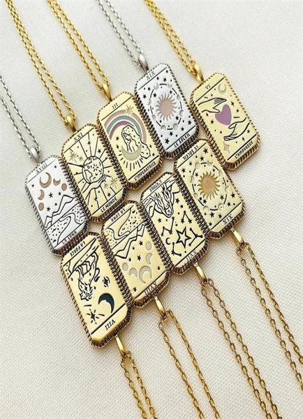 creative gothic tarot card retro women039s 16k gold plated pendant necklace square sun moon world love couple party necklaces6410066, Silver
creative gothic tarot card retro women039s 16k gold plated pendant necklace square sun moon world love couple party necklaces6410066, Silver