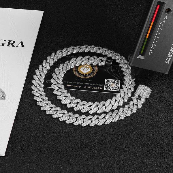 custom pass diamond tester s925 sterling silver vvs moissiante diamond iced out 14mm prong cuban link chain
custom pass diamond tester s925 sterling silver vvs moissiante diamond iced out 14mm prong cuban link chain