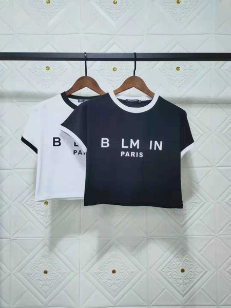 balman womens designer t shirts printed letter all cotton short shirt contrast curled sleeve t-shirt for women, White
balman womens designer t shirts printed letter all cotton short shirt contrast curled sleeve t-shirt for women, White