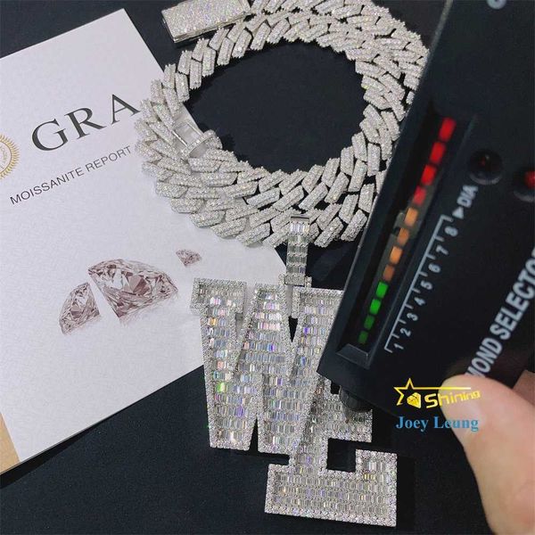 hip hop jewelry rappers 925 sterling silver gold plated baguettes vvs moissanite pendant custom ice out pendants
hip hop jewelry rappers 925 sterling silver gold plated baguettes vvs moissanite pendant custom ice out pendants