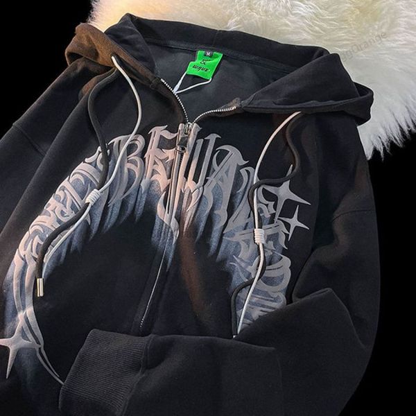 men's hoodies sweatshirts american style retro street sweet cool letter print hooded sweater women y2k couple loose versatile casual ca, Black
men's hoodies sweatshirts american style retro street sweet cool letter print hooded sweater women y2k couple loose versatile casual ca, Black