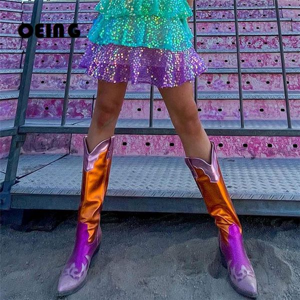 boots spring autumn cowboy cowgirl western boots bright metallic leather mid-calf boots women pointy toe slip-on boots shinny shoes 230822, Black
boots spring autumn cowboy cowgirl western boots bright metallic leather mid-calf boots women pointy toe slip-on boots shinny shoes 230822, Black