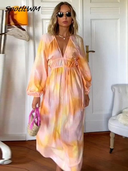 basic casual dresses elegant tie dye contrasting color loose for women 2023 summer v neck lace up lattern long sleeve dress lady outwear rob, Black;gray
basic casual dresses elegant tie dye contrasting color loose for women 2023 summer v neck lace up lattern long sleeve dress lady outwear rob, Black;gray