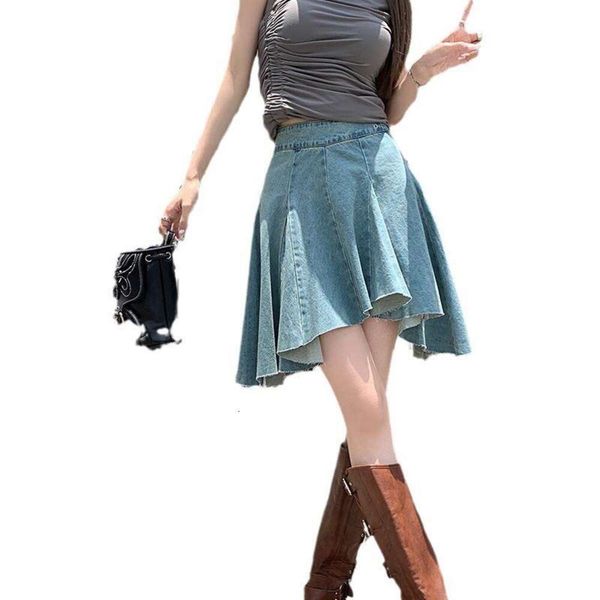 babe temperament autumn all matching design irregular skirt short high waist denim, Black
babe temperament autumn all matching design irregular skirt short high waist denim, Black