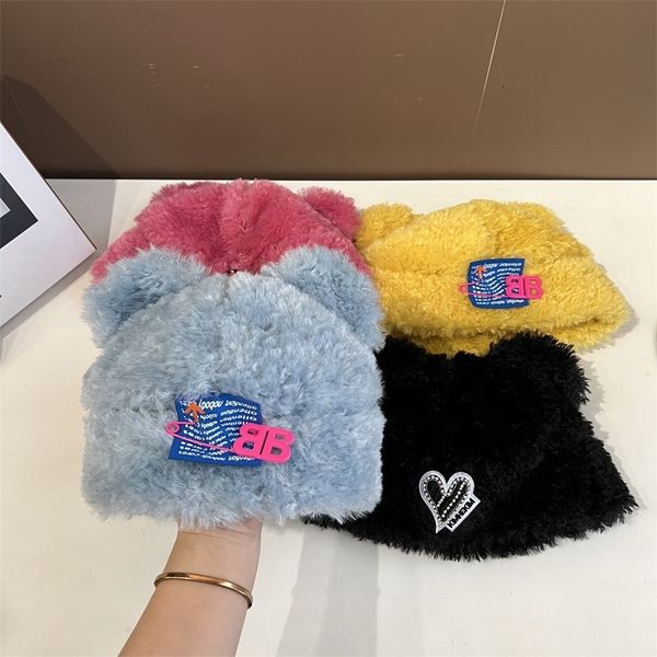 beanie skull caps pin sticker lamb cashmere bear ear cap y2k diamond love pullover 230822, Blue;gray
beanie skull caps pin sticker lamb cashmere bear ear cap y2k diamond love pullover 230822, Blue;gray