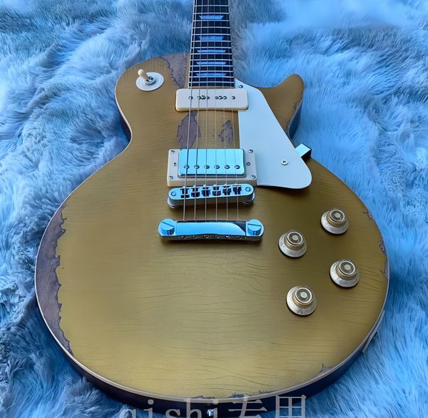 in stock electric guitar rose wood fingerboard made in china vintage guitar gold dust color
in stock electric guitar rose wood fingerboard made in china vintage guitar gold dust color