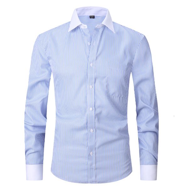 men's casual shirts 2023 classic french cuffs striped dress shirt single patch pocket cufflink included long sleeve wedding 230822, White;black
men's casual shirts 2023 classic french cuffs striped dress shirt single patch pocket cufflink included long sleeve wedding 230822, White;black