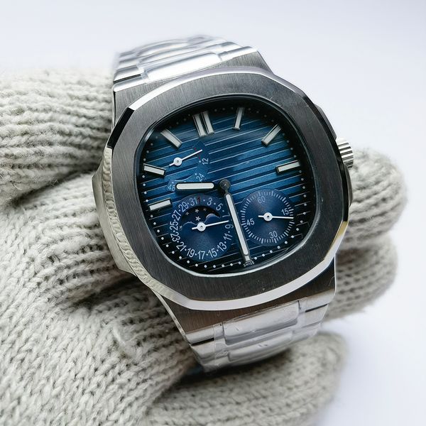 men's watches automatic mechanical movement elegant series 5712/1a nautilus base 40mm deep blue dial multi-functional timing men's, Slivery;brown
men's watches automatic mechanical movement elegant series 5712/1a nautilus base 40mm deep blue dial multi-functional timing men's, Slivery;brown