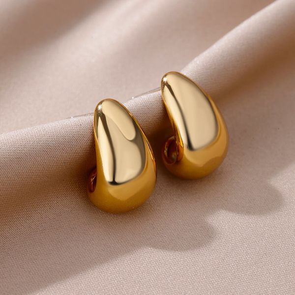 charm vintage chunky dome drop earrings for women gold plated stainless steel thick teardrop earring statement wedding jewelry gift 230823, Golden
charm vintage chunky dome drop earrings for women gold plated stainless steel thick teardrop earring statement wedding jewelry gift 230823, Golden
