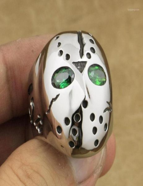316l stainless steel halloween jason mask hockey green cz eyes mens ring 3f201a17500493, Golden;silver
316l stainless steel halloween jason mask hockey green cz eyes mens ring 3f201a17500493, Golden;silver
