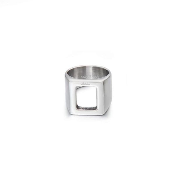2021 minimalist ins square hollow ring men039s cold hip hop personality retro index finger titanium steel accessories2526576, Silver
2021 minimalist ins square hollow ring men039s cold hip hop personality retro index finger titanium steel accessories2526576, Silver