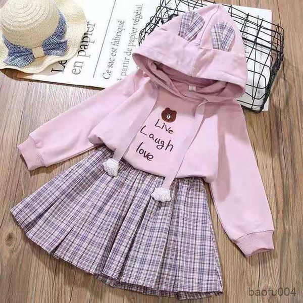 clothing sets 2023 spring autumn new girls skirt suits cartoon little bear girls clothes childen's hooded long sleeve casual short skir, White
clothing sets 2023 spring autumn new girls skirt suits cartoon little bear girls clothes childen's hooded long sleeve casual short skir, White