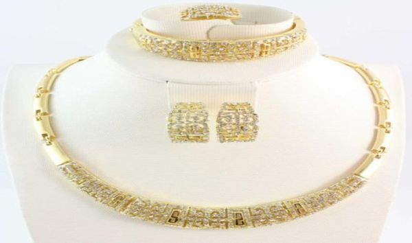 jewelry sets new design fashion women 18k goldsilver plated necklace bangle earring ring gift full rhinestone set 6pcslot8130819, Black
jewelry sets new design fashion women 18k goldsilver plated necklace bangle earring ring gift full rhinestone set 6pcslot8130819, Black