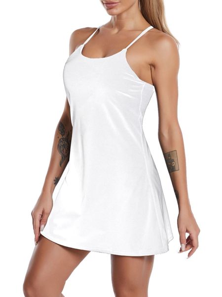 basic casual dresses female built-in bra women's shorts golf workout athletic dresses solid sleeveless sport tennis dress with pockets, Black;gray
basic casual dresses female built-in bra women's shorts golf workout athletic dresses solid sleeveless sport tennis dress with pockets, Black;gray