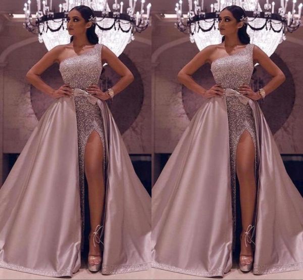 sparkly rose gold sequined one shoulder prom dresses luxury high side split evening gown with detachable train long formal party g7695638, Black
sparkly rose gold sequined one shoulder prom dresses luxury high side split evening gown with detachable train long formal party g7695638, Black