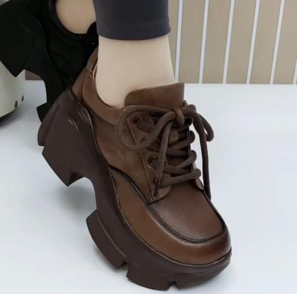dress shoes casual female 2023 spring and autumn genuine leather elevated thick sole matsutake retro small 230823, Black
dress shoes casual female 2023 spring and autumn genuine leather elevated thick sole matsutake retro small 230823, Black