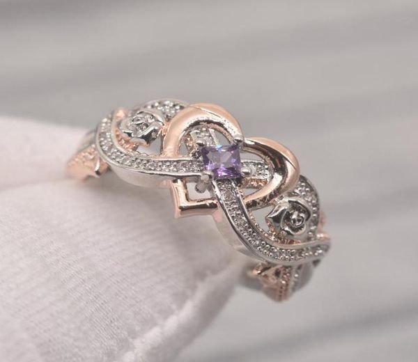 fashion jewelry ring rose princess diamond ring refers to love rose gold double color zircon delicate and beautiful ring5929259, Silver
fashion jewelry ring rose princess diamond ring refers to love rose gold double color zircon delicate and beautiful ring5929259, Silver