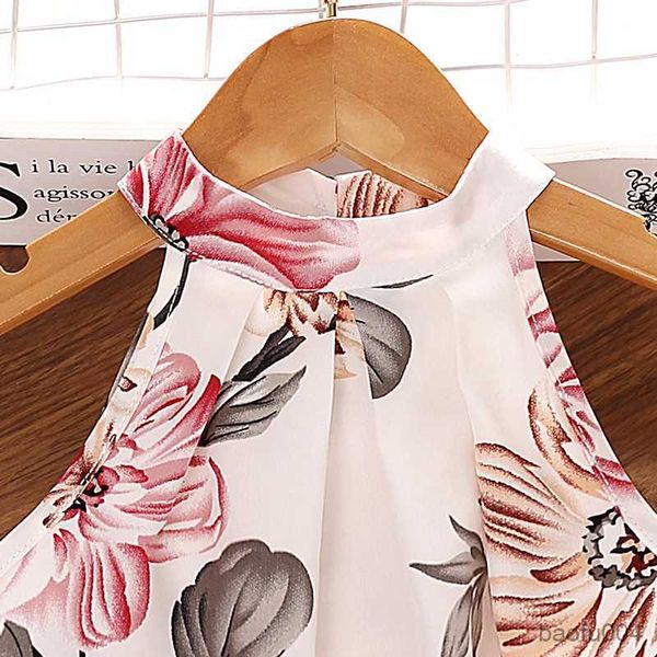clothing sets girls' set summer casual style polyester sleeveless printed hanging neck and solid button shorts for fashion and comfort, White
clothing sets girls' set summer casual style polyester sleeveless printed hanging neck and solid button shorts for fashion and comfort, White