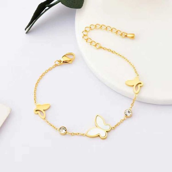 korean version niche design new titanium steel 18k gold butterfly bracelet with three butterfly hollowed out inlaid zirconia bracelet for wo, Black
korean version niche design new titanium steel 18k gold butterfly bracelet with three butterfly hollowed out inlaid zirconia bracelet for wo, Black