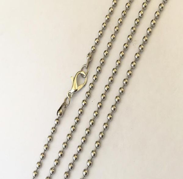 24mmx24inch stainless steel ball pendant necklace accessories chain with lobster clasp 30pcslo7334119, Silver
24mmx24inch stainless steel ball pendant necklace accessories chain with lobster clasp 30pcslo7334119, Silver