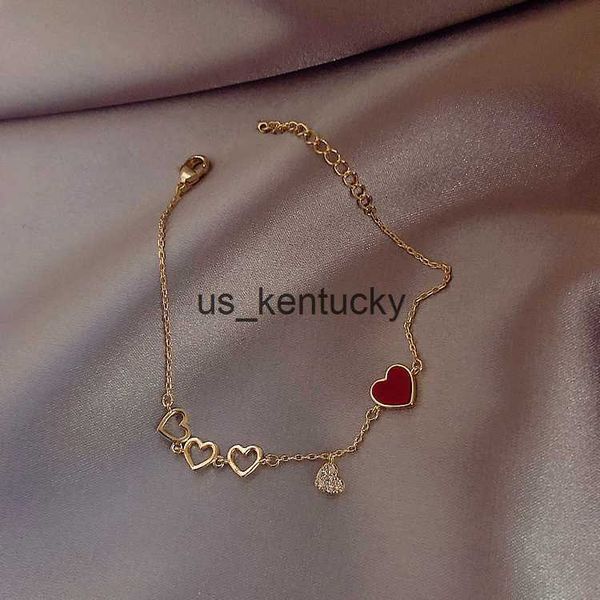 charm bracelets engraved geometry chain cute red heart pendant bracelet accessories gift for women r230823, Golden;silver
charm bracelets engraved geometry chain cute red heart pendant bracelet accessories gift for women r230823, Golden;silver