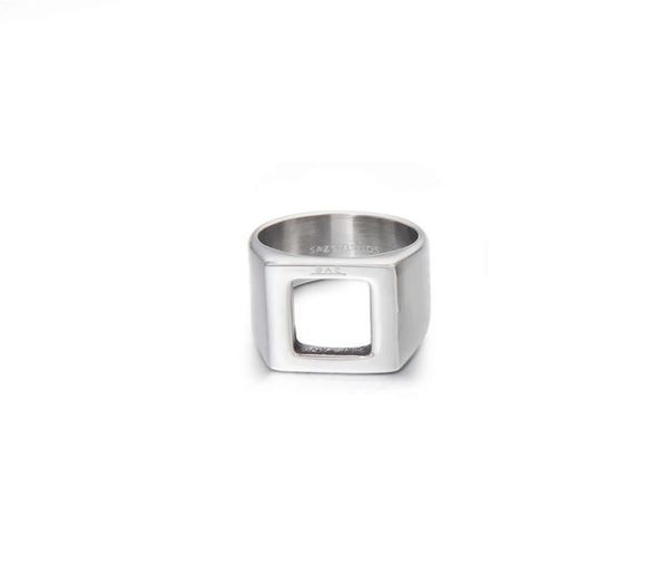 2021 minimalist ins square hollow ring men039s cold hip hop personality retro index finger titanium steel accessories2904470, Silver
2021 minimalist ins square hollow ring men039s cold hip hop personality retro index finger titanium steel accessories2904470, Silver
