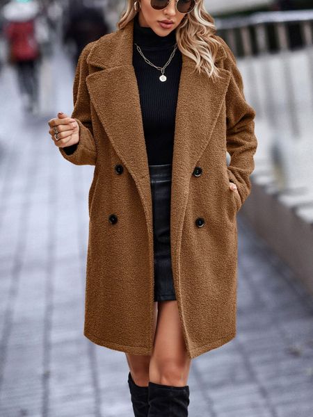 women's jackets ladies fashion vintage autumn winter jacket women coat faux fleece shaggy solid casual outerwear streetwear female 2308, Black;brown
women's jackets ladies fashion vintage autumn winter jacket women coat faux fleece shaggy solid casual outerwear streetwear female 2308, Black;brown
