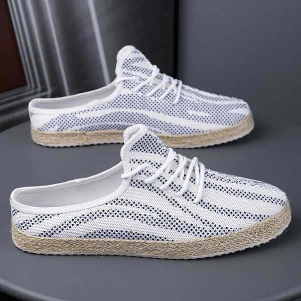 dress shoes men s fashion casual cotton fabric mules male summer breathable comfy slippers men multicolor trendy cloth sandales 230823, Black
dress shoes men s fashion casual cotton fabric mules male summer breathable comfy slippers men multicolor trendy cloth sandales 230823, Black