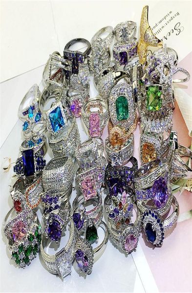 925 silverplated rings super flash gemstone microinlaid zircon men women ring color zirconium fashion exaggerated mixed batch3622139, Golden;silver
925 silverplated rings super flash gemstone microinlaid zircon men women ring color zirconium fashion exaggerated mixed batch3622139, Golden;silver
