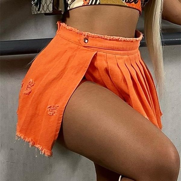 skirts year summer side slit pleated denim mini skirt for women tassel ripped a line split jean short night club rave outfits 230822, Black
skirts year summer side slit pleated denim mini skirt for women tassel ripped a line split jean short night club rave outfits 230822, Black