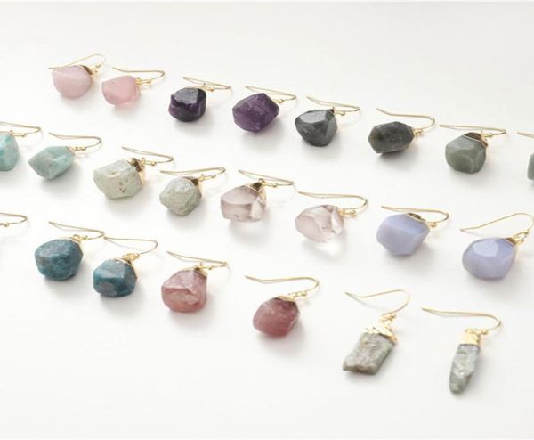 creative irregular different natural crystal stone gold plated dangle earring for women girl fashion party jewelry8175393, Silver
creative irregular different natural crystal stone gold plated dangle earring for women girl fashion party jewelry8175393, Silver