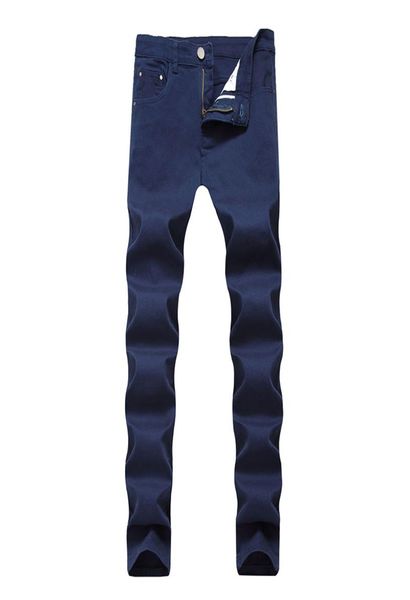 new men jeans skinny denim straight casual jeans many pure color straight pants mid waist 034973, Blue
new men jeans skinny denim straight casual jeans many pure color straight pants mid waist 034973, Blue