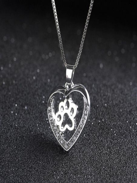 whole fashion dog paw print heart pendant necklace for women spring style animal lover necklaces jewelry accessory9303943, Silver
whole fashion dog paw print heart pendant necklace for women spring style animal lover necklaces jewelry accessory9303943, Silver