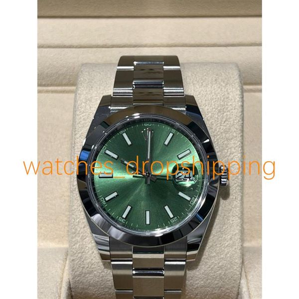 classic mens watch 41mm green dial smooth bezel automatic mechanical womens stainless steel oyster strap luminous sport fashion wr278a, Slivery;brown
classic mens watch 41mm green dial smooth bezel automatic mechanical womens stainless steel oyster strap luminous sport fashion wr278a, Slivery;brown