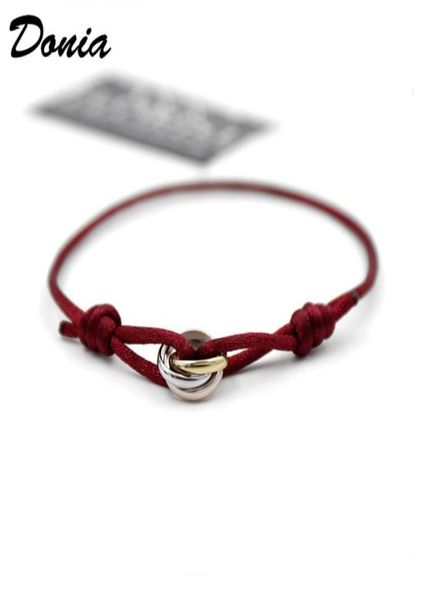 donia jewelry threering bangle european and american fashion designers luxury leather rope exaggerated titanium steel microinlai957228164, Black
donia jewelry threering bangle european and american fashion designers luxury leather rope exaggerated titanium steel microinlai957228164, Black