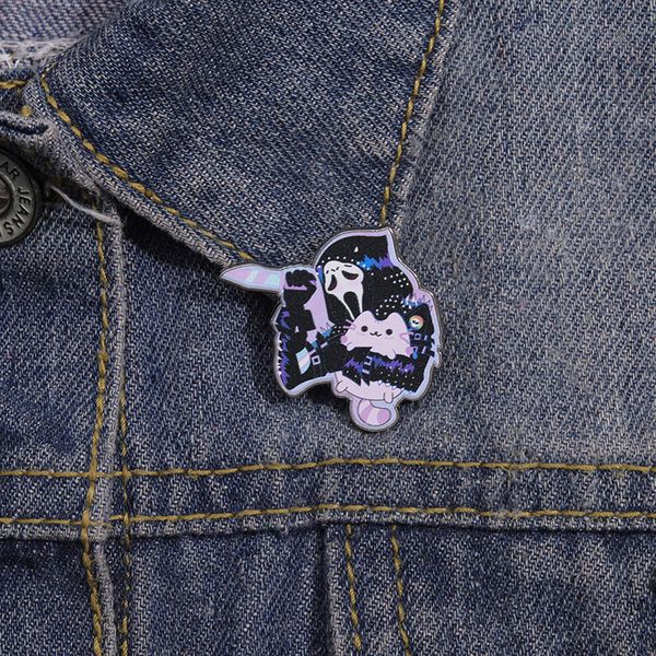 halloween horror ghost knife brooch cute anime movies games hard enamel pins collect cartoon brooch backpack hat bag collar lapel badges, Blue
halloween horror ghost knife brooch cute anime movies games hard enamel pins collect cartoon brooch backpack hat bag collar lapel badges, Blue