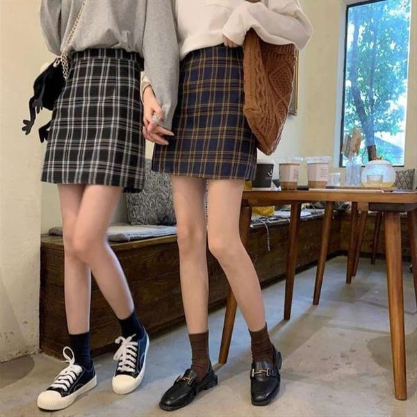 spring summer autumn winter plaid half length skirt womens high waist all match korean trendy female student short, Black
spring summer autumn winter plaid half length skirt womens high waist all match korean trendy female student short, Black