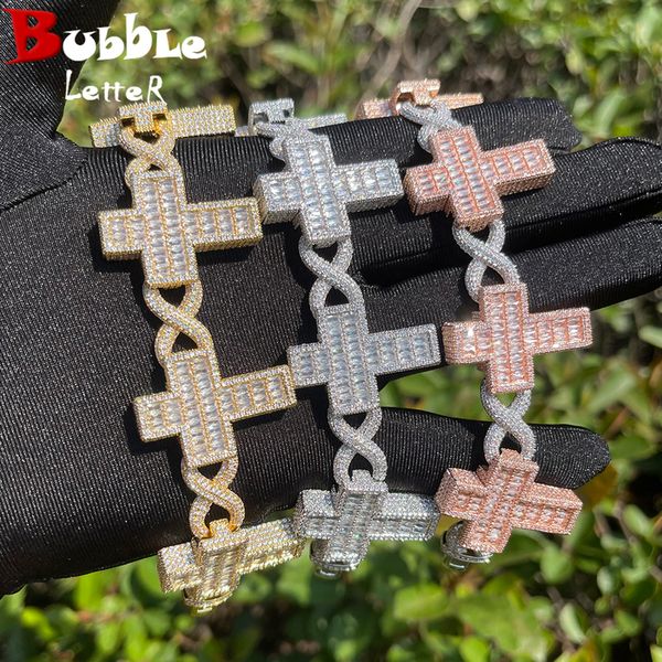 charm bracelets bubble letter iced out link bracelet for men baguette cross real gold plated cubic zirconia hip hop jewelry 230822, Golden;silver
charm bracelets bubble letter iced out link bracelet for men baguette cross real gold plated cubic zirconia hip hop jewelry 230822, Golden;silver