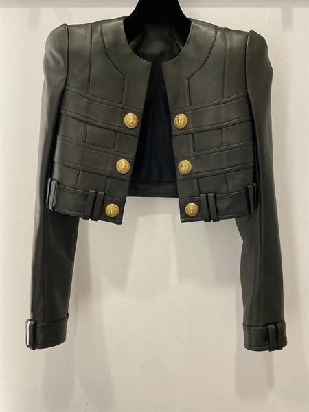two piece dress est fashion 2023 designer jacket women s faux leather patchwork lion buttons trimmer 230823, White
two piece dress est fashion 2023 designer jacket women s faux leather patchwork lion buttons trimmer 230823, White
