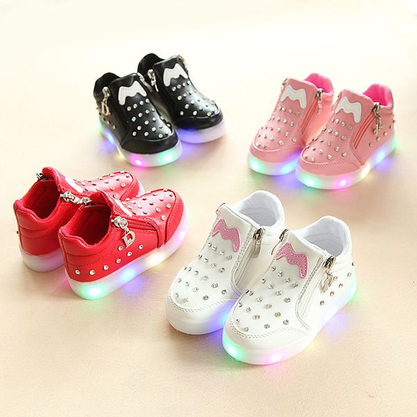 sneakers kids baby infant girls crystal bowknot led luminous shoes butterfly knot cute casual wear little white shoe sh19050 230823, Black;red
sneakers kids baby infant girls crystal bowknot led luminous shoes butterfly knot cute casual wear little white shoe sh19050 230823, Black;red