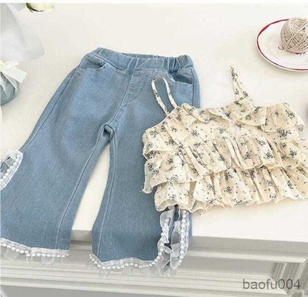 clothing sets summer 2023 new kids girl sweet fashion flower sling pearl jeans cropped pants two-piece clothes sets r230823, White
clothing sets summer 2023 new kids girl sweet fashion flower sling pearl jeans cropped pants two-piece clothes sets r230823, White