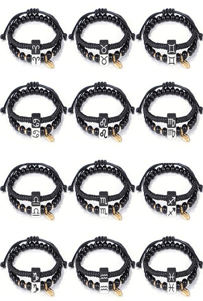2pcsset 12 zodiac bracelet beaded strands handmade rope braided couple bracelets friendship jewelry1945308, Black
2pcsset 12 zodiac bracelet beaded strands handmade rope braided couple bracelets friendship jewelry1945308, Black