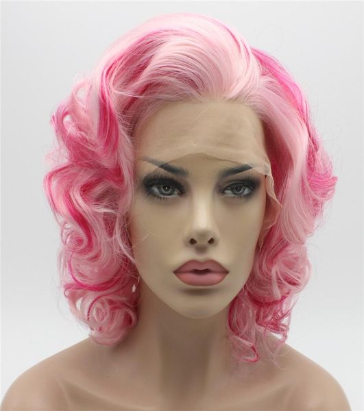 iwona hair wavy short 24 pink mix wig half hand tied heat resistant synthetic lace front wig3447993, Black
iwona hair wavy short 24 pink mix wig half hand tied heat resistant synthetic lace front wig3447993, Black